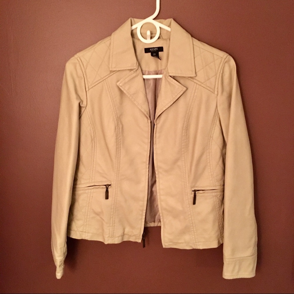 Alfani Vegan Leather Jacket